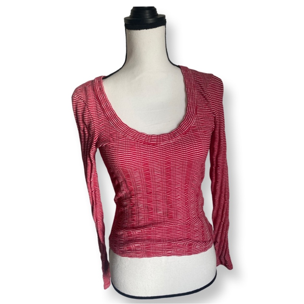Zara Trafaluo Women’s Red Fitted Long Sleeve Top size M